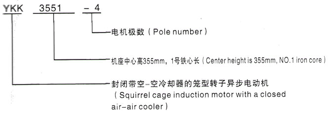 YKK系列(H355-1000)高压江苏三相异步电机西安泰富西玛电机型号说明